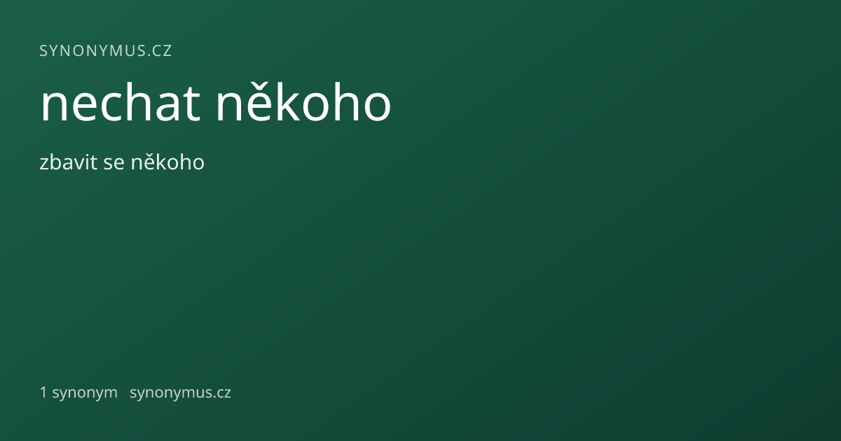 Náhled odkazu: nechat někoho