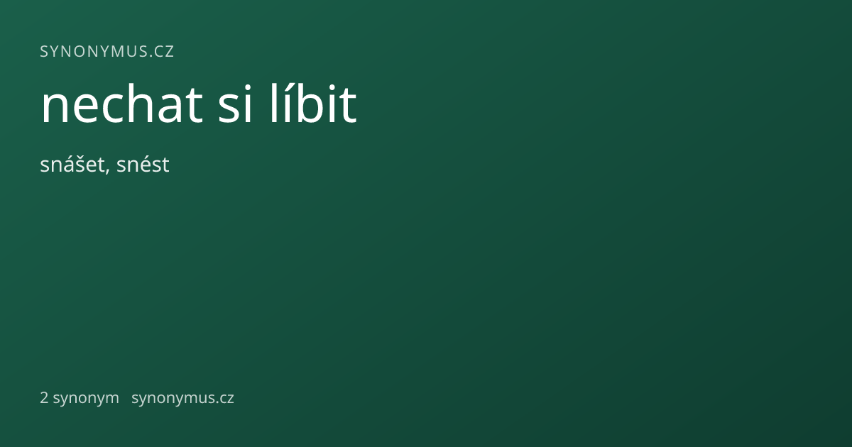 Náhled odkazu: nechat si líbit