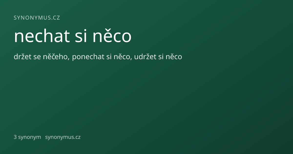 Náhled odkazu: nechat si něco