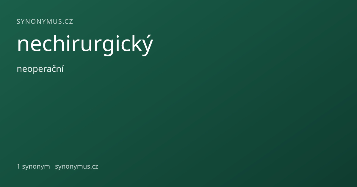Náhled odkazu: nechirurgický