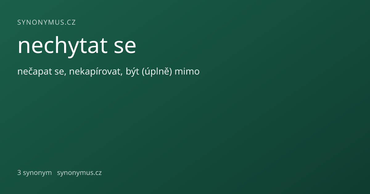 Náhled odkazu: nechytat se