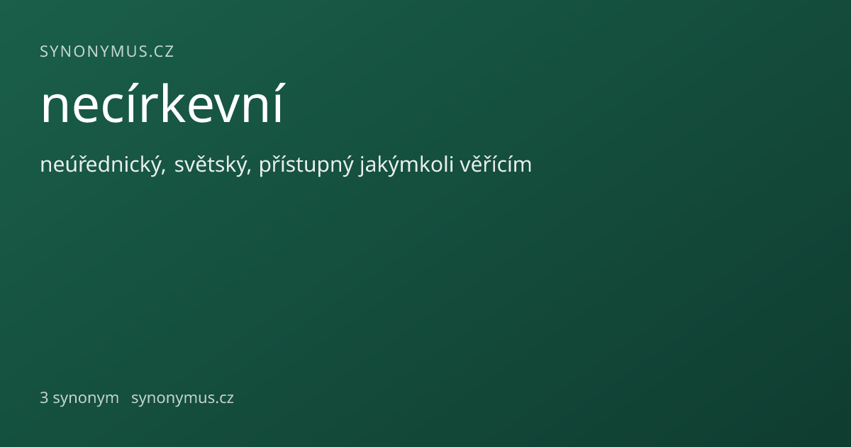 Náhled odkazu: necírkevní