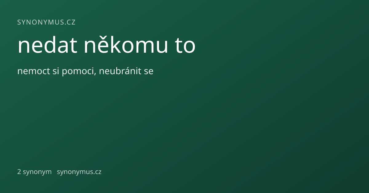 Náhled odkazu: nedat někomu to