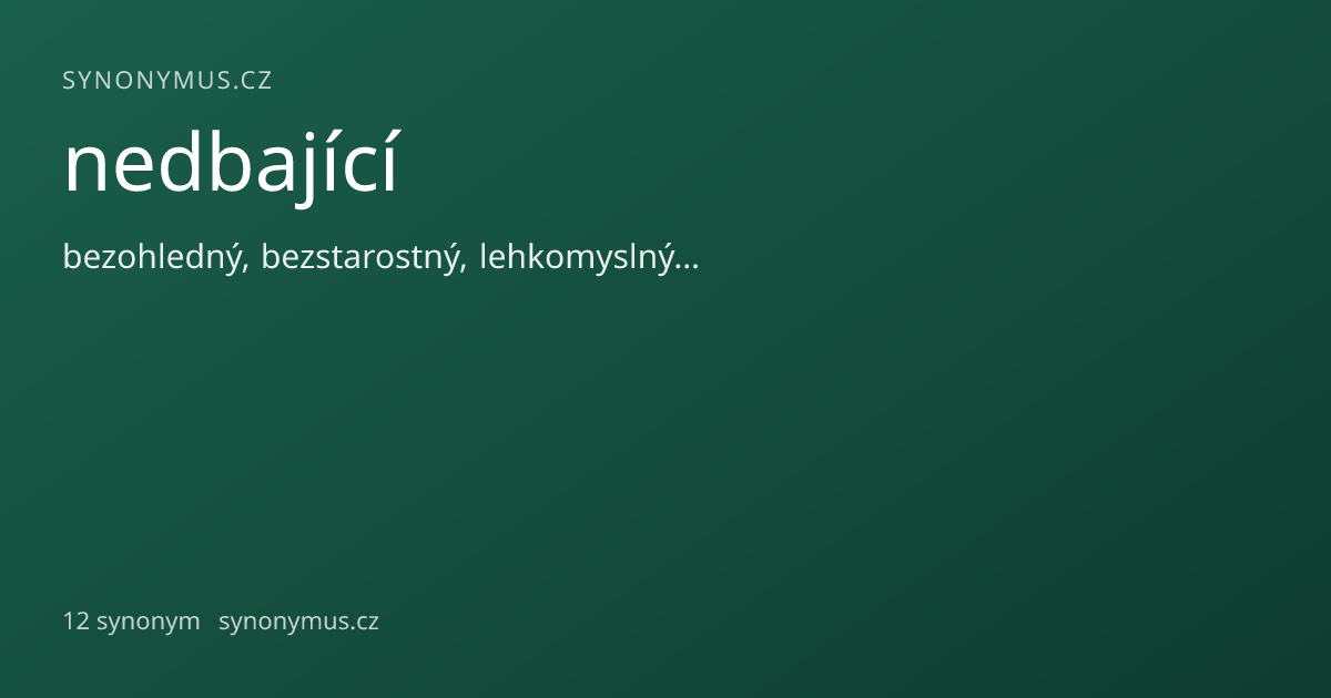 Náhled odkazu: nedbající