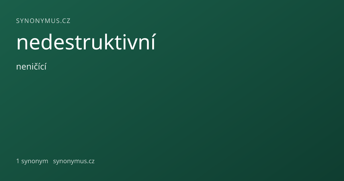 Náhled odkazu: nedestruktivní