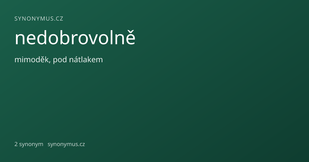 Náhled odkazu: nedobrovolně