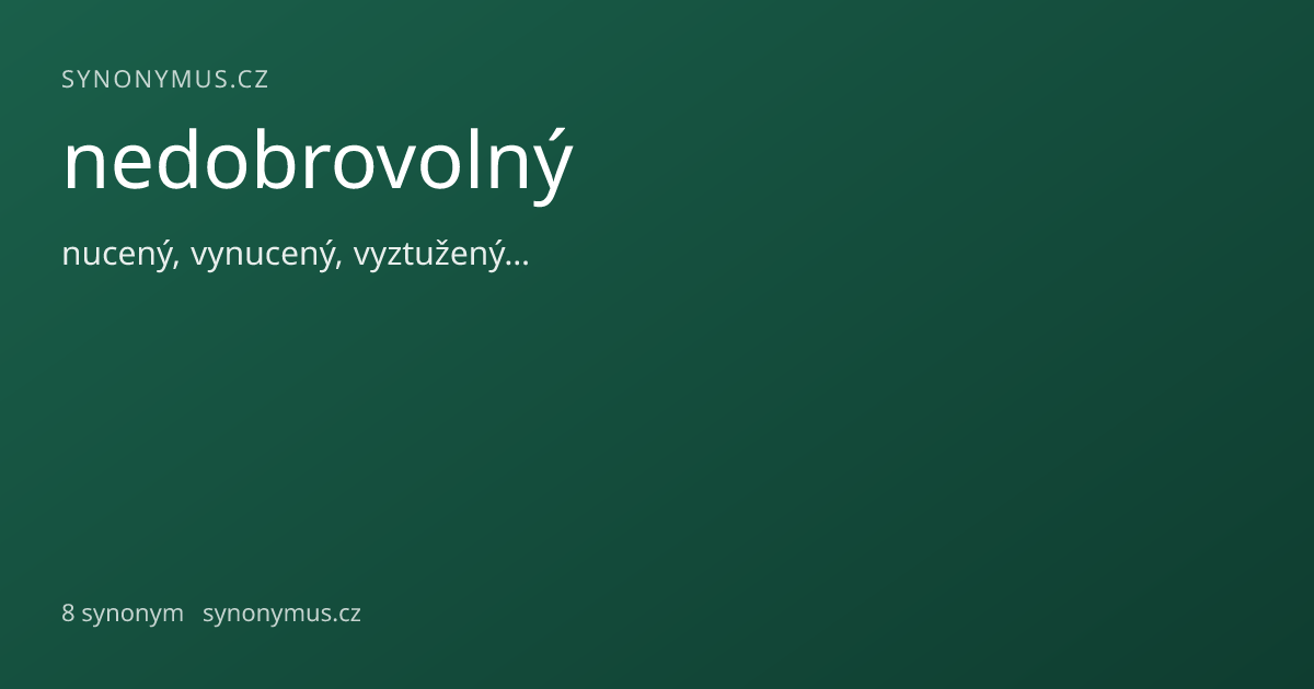 Náhled odkazu: nedobrovolný