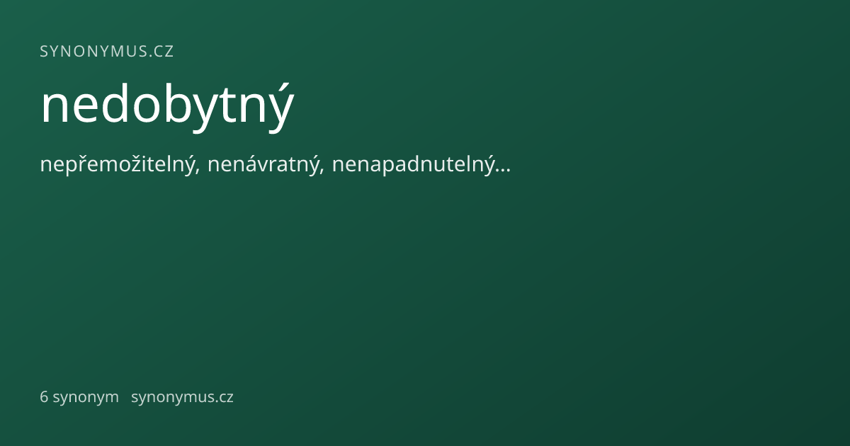Náhled odkazu: nedobytný