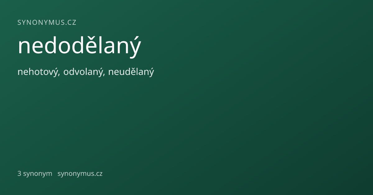 Náhled odkazu: nedodělaný