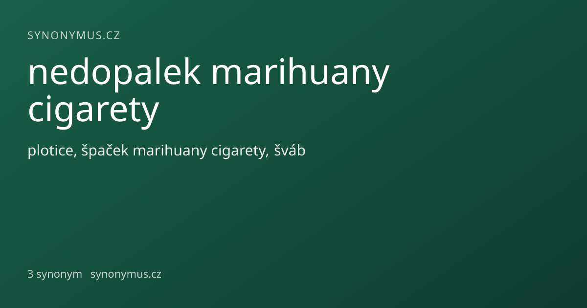 Náhled odkazu: nedopalek marihuany cigarety