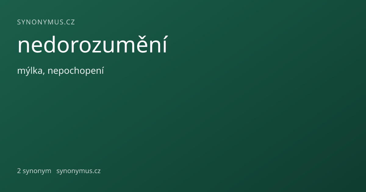 Náhled odkazu: nedorozumění