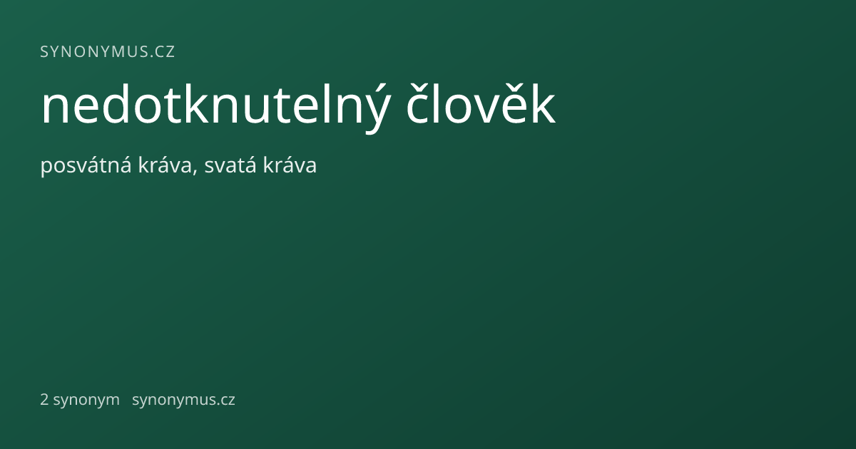 Náhled odkazu: nedotknutelný člověk
