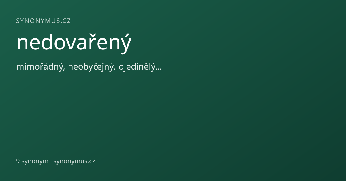 Náhled odkazu: nedovařený