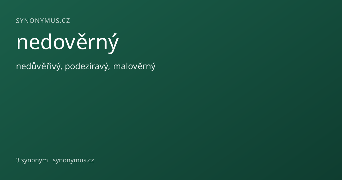 Náhled odkazu: nedověrný