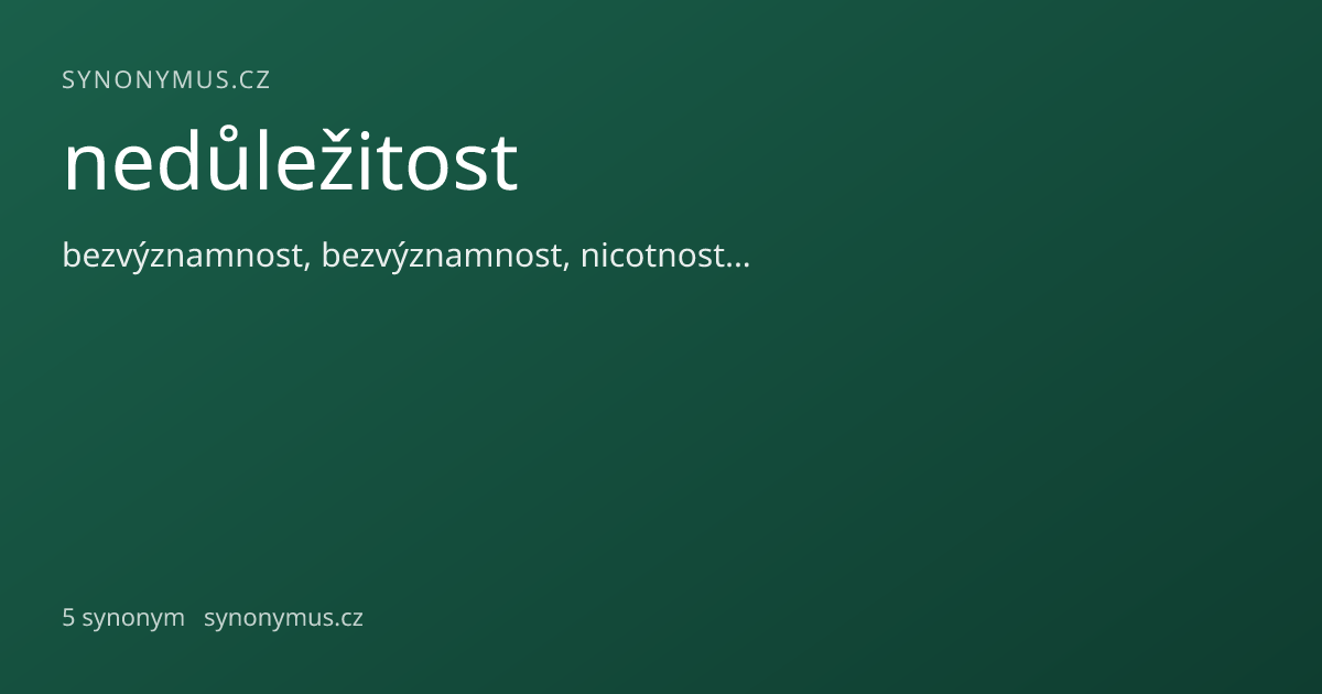 Náhled odkazu: nedůležitost