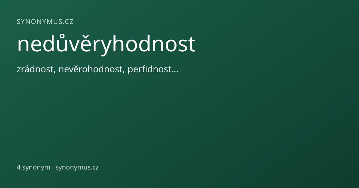Náhled odkazu: nedůvěryhodnost