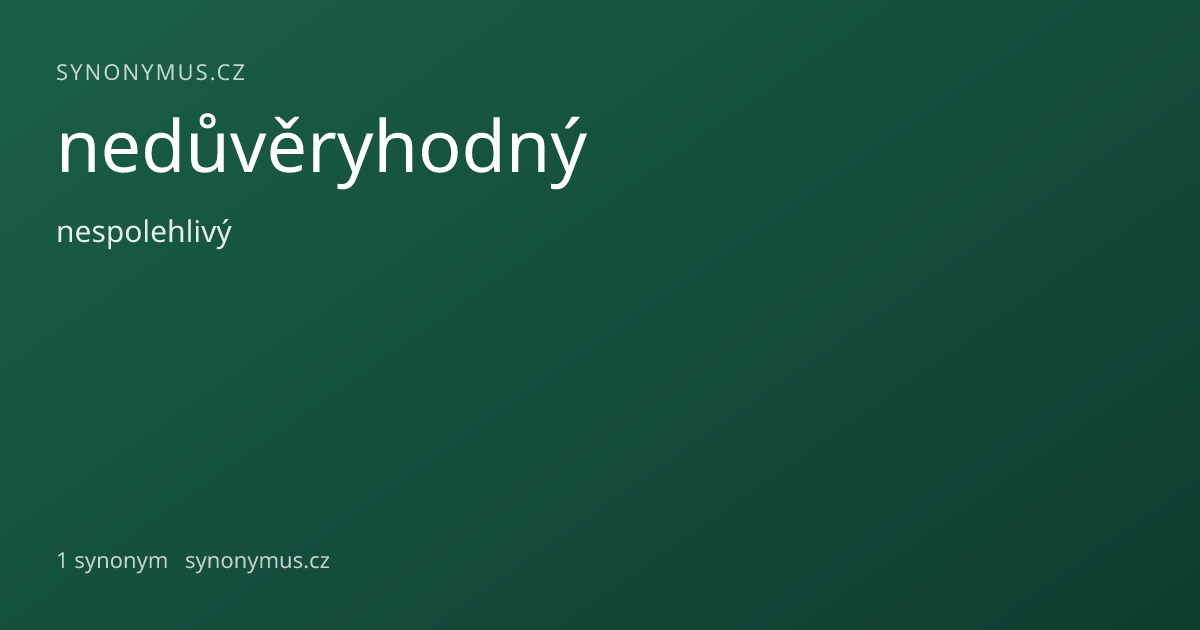 Náhled odkazu: nedůvěryhodný
