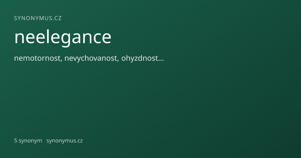 Náhled odkazu: neelegance