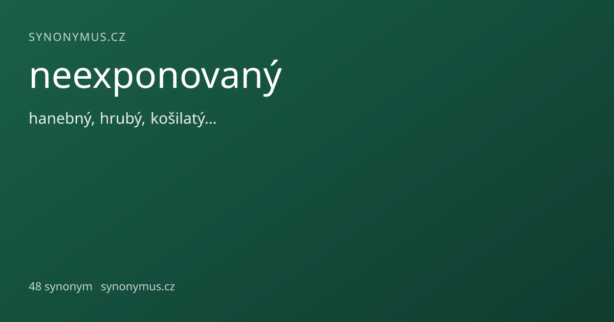 Náhled odkazu: neexponovaný