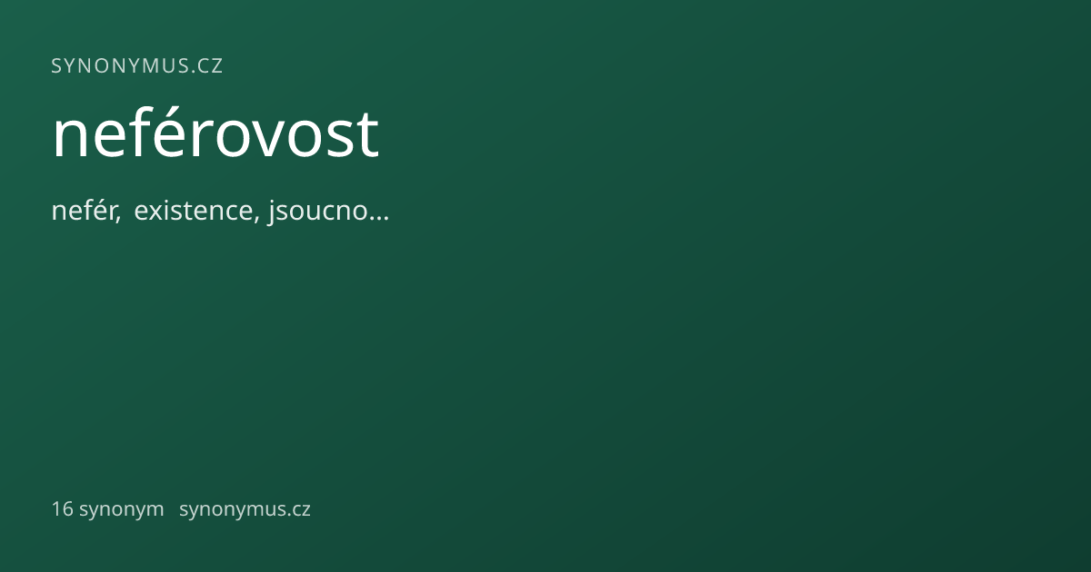 Náhled odkazu: neférovost