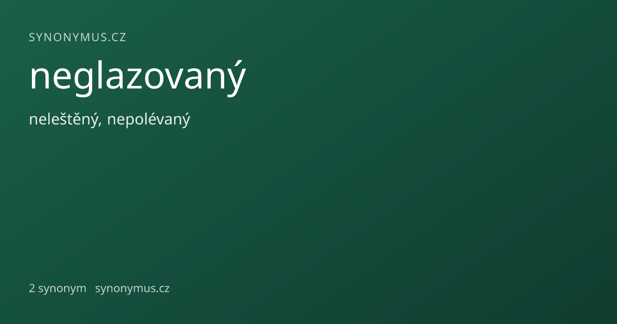 Náhled odkazu: neglazovaný