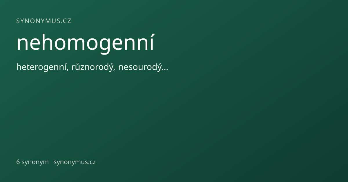 Náhled odkazu: nehomogenní