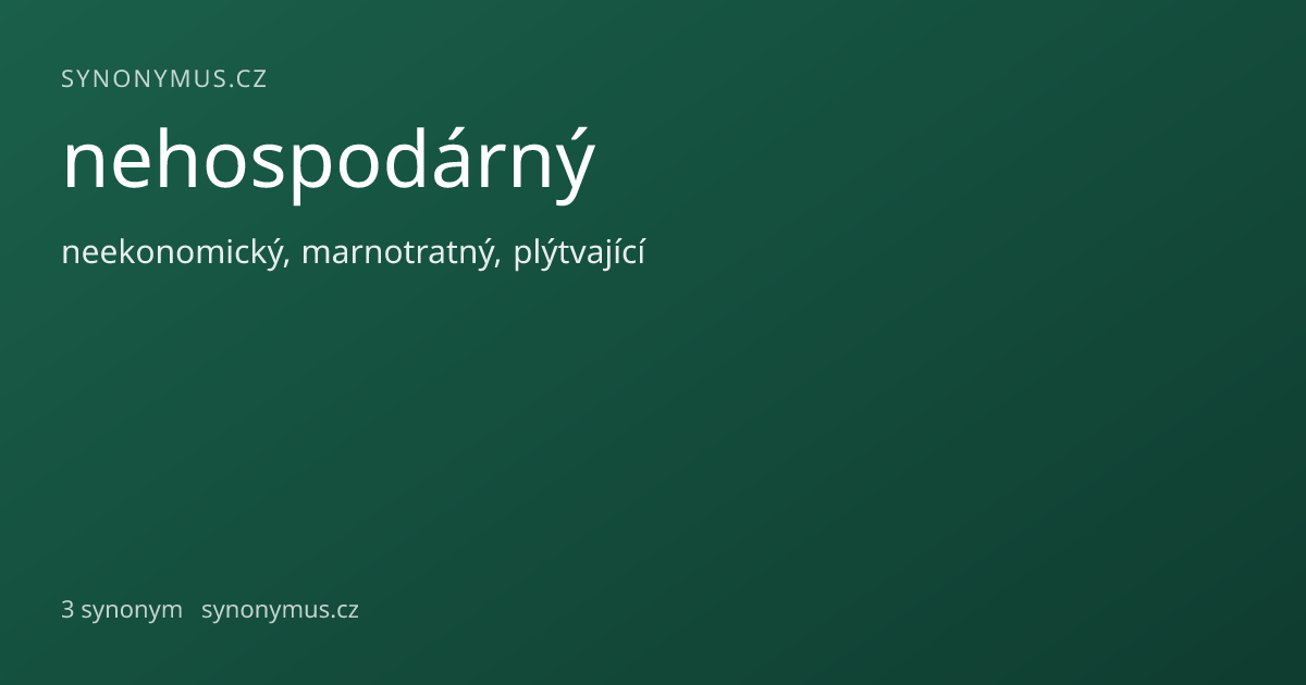 Náhled odkazu: nehospodárný