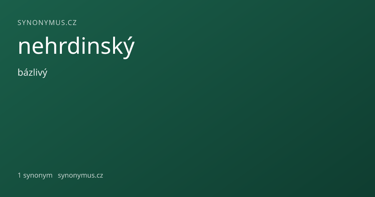 Náhled odkazu: nehrdinský