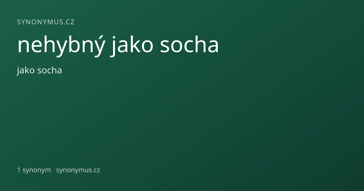 Náhled odkazu: nehybný jako socha