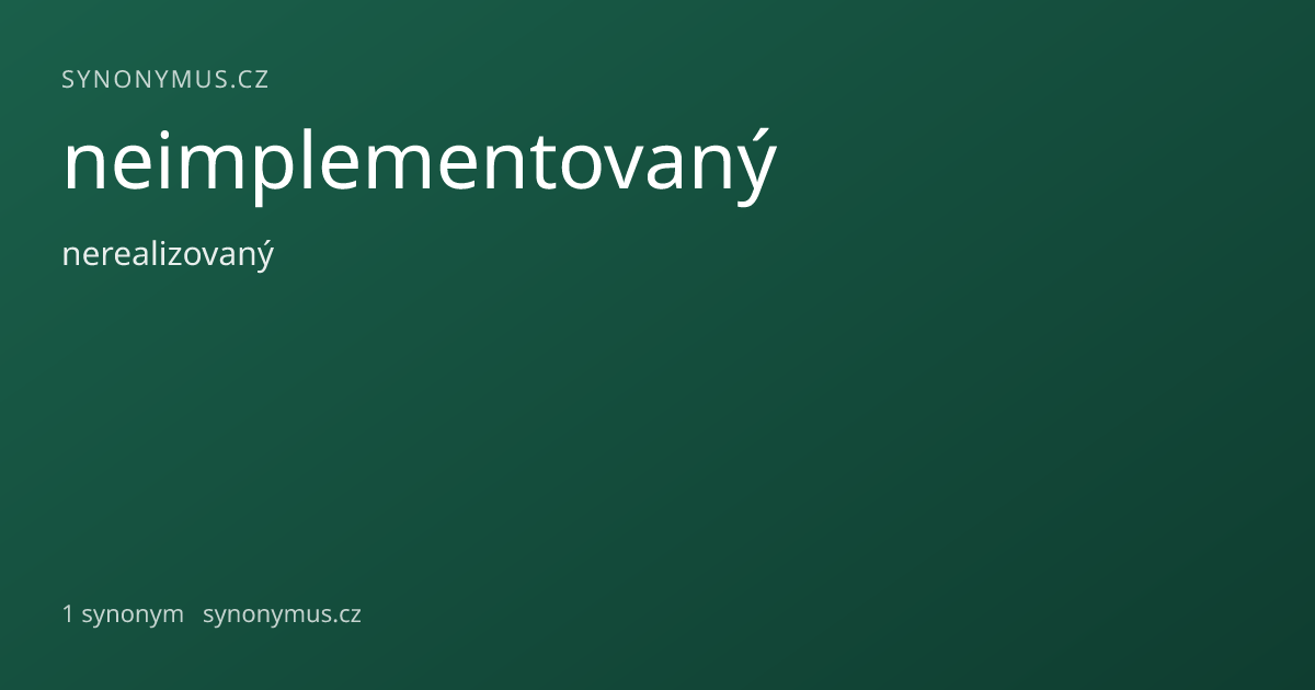 Náhled odkazu: neimplementovaný
