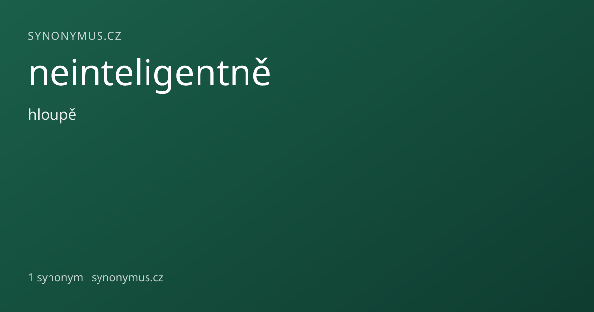 Náhled odkazu: neinteligentně