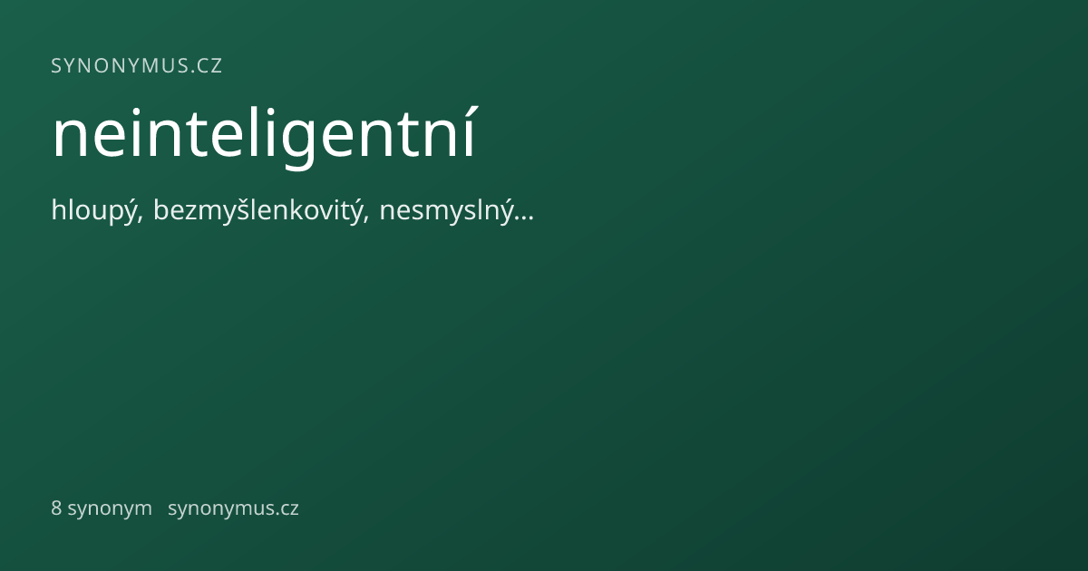 Náhled odkazu: neinteligentní