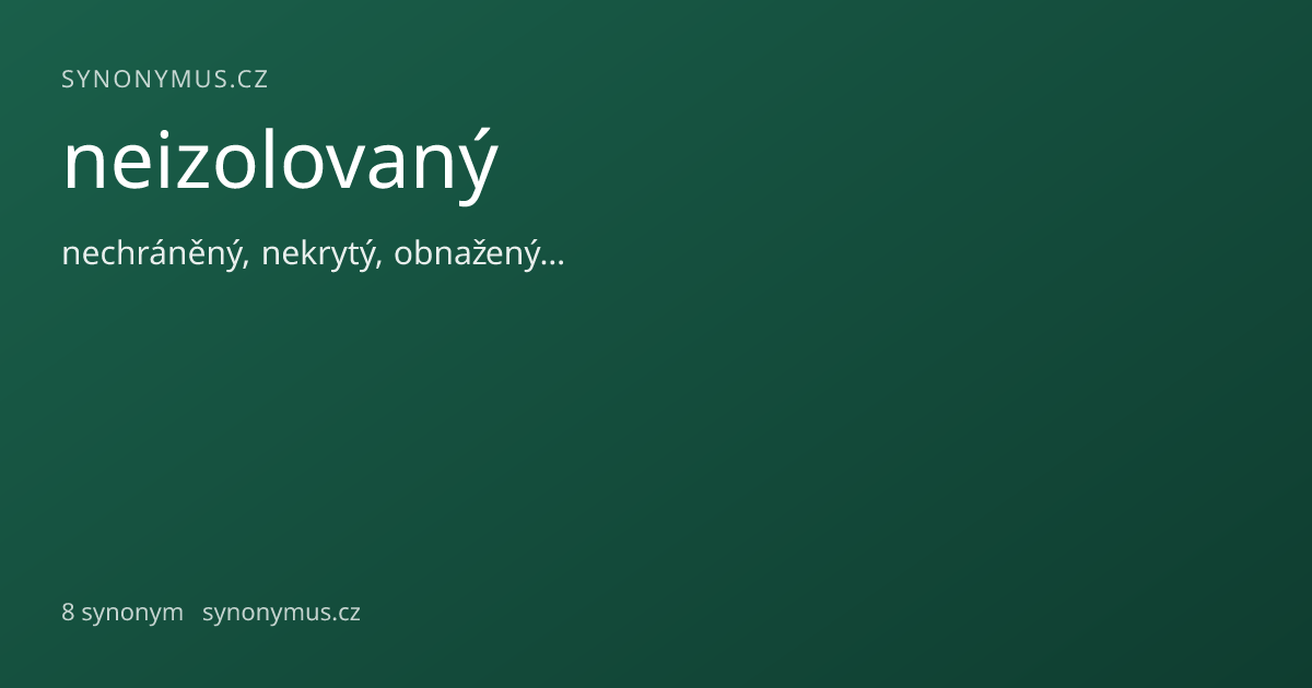 Náhled odkazu: neizolovaný