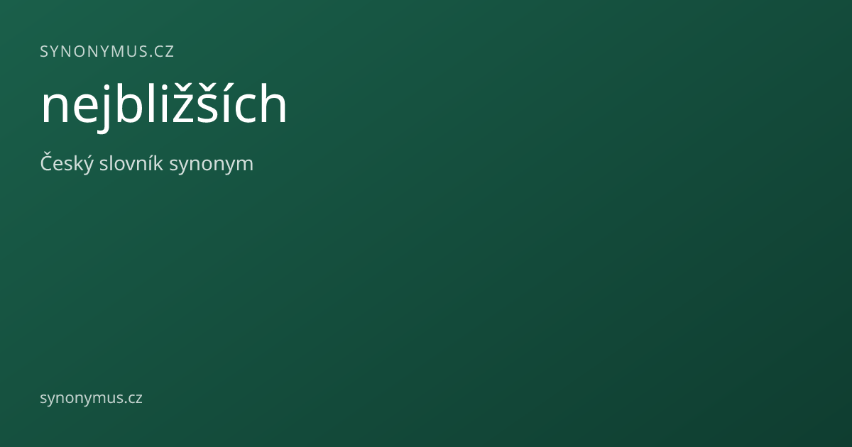 Náhled odkazu: nejbližších