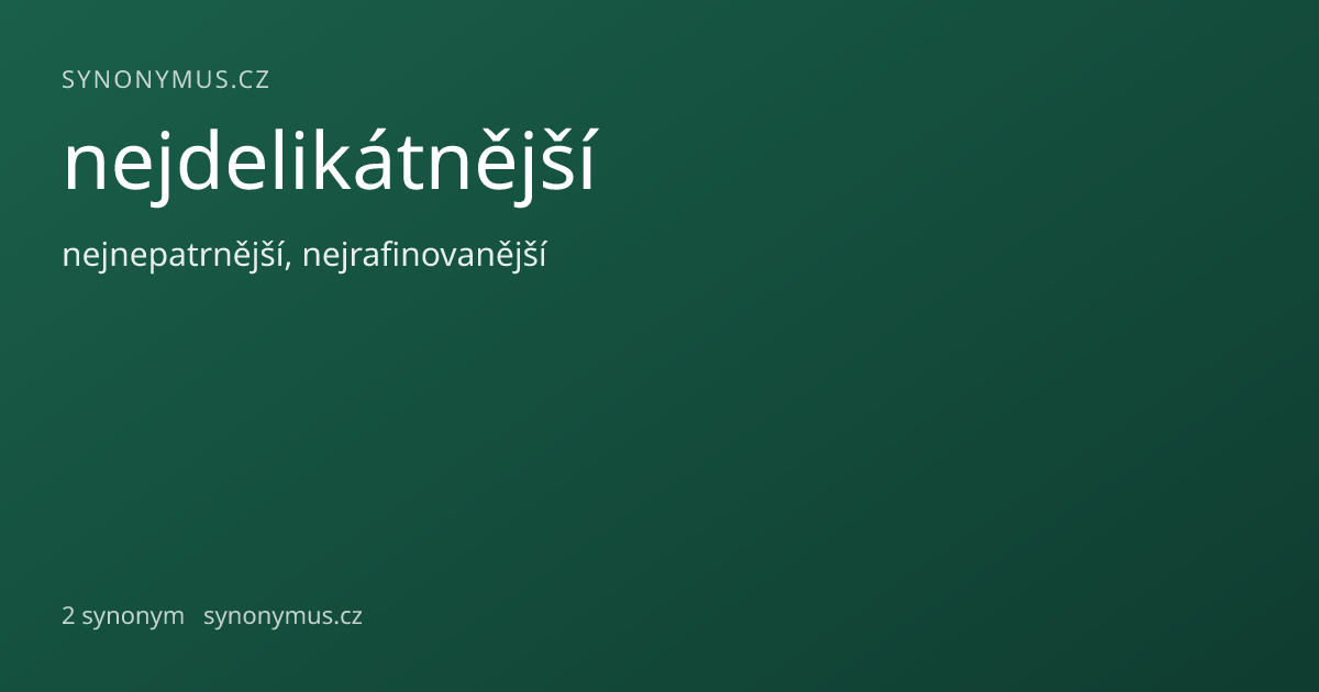 Náhled odkazu: nejdelikátnější