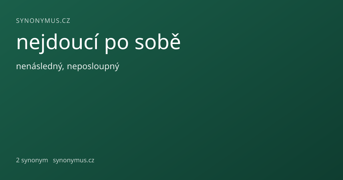 Náhled odkazu: nejdoucí po sobě