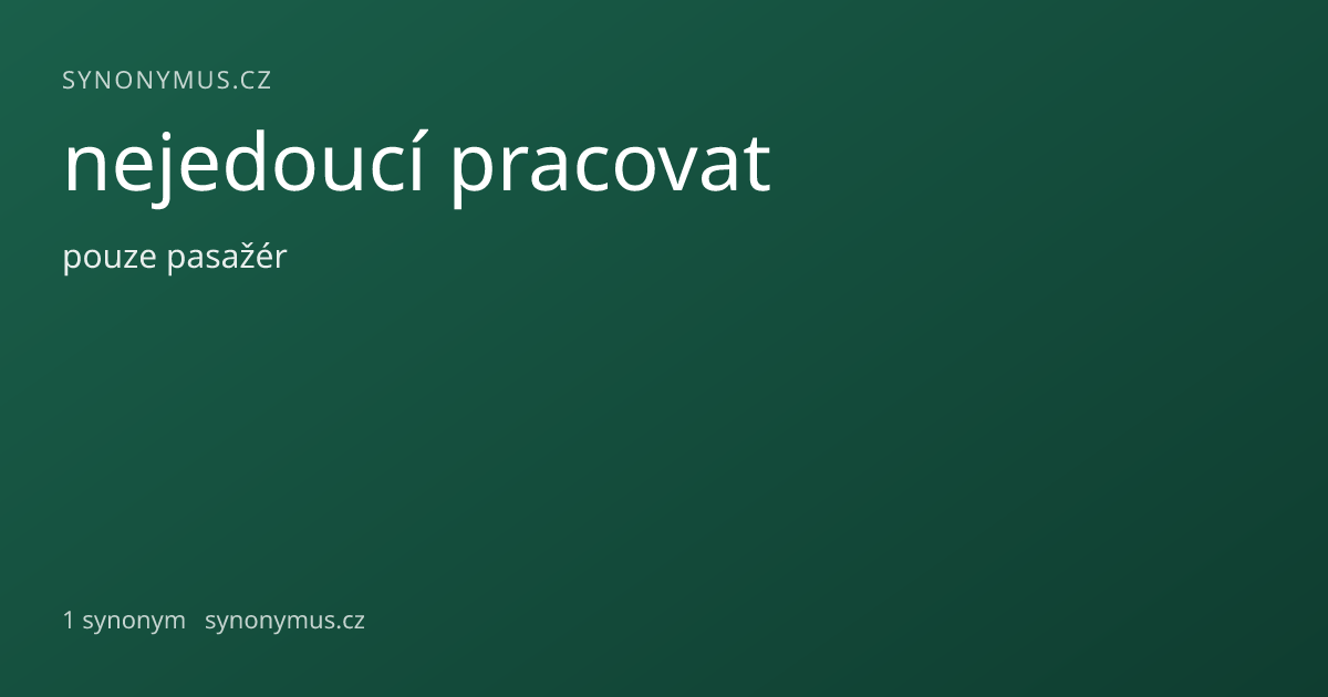 Náhled odkazu: nejedoucí pracovat