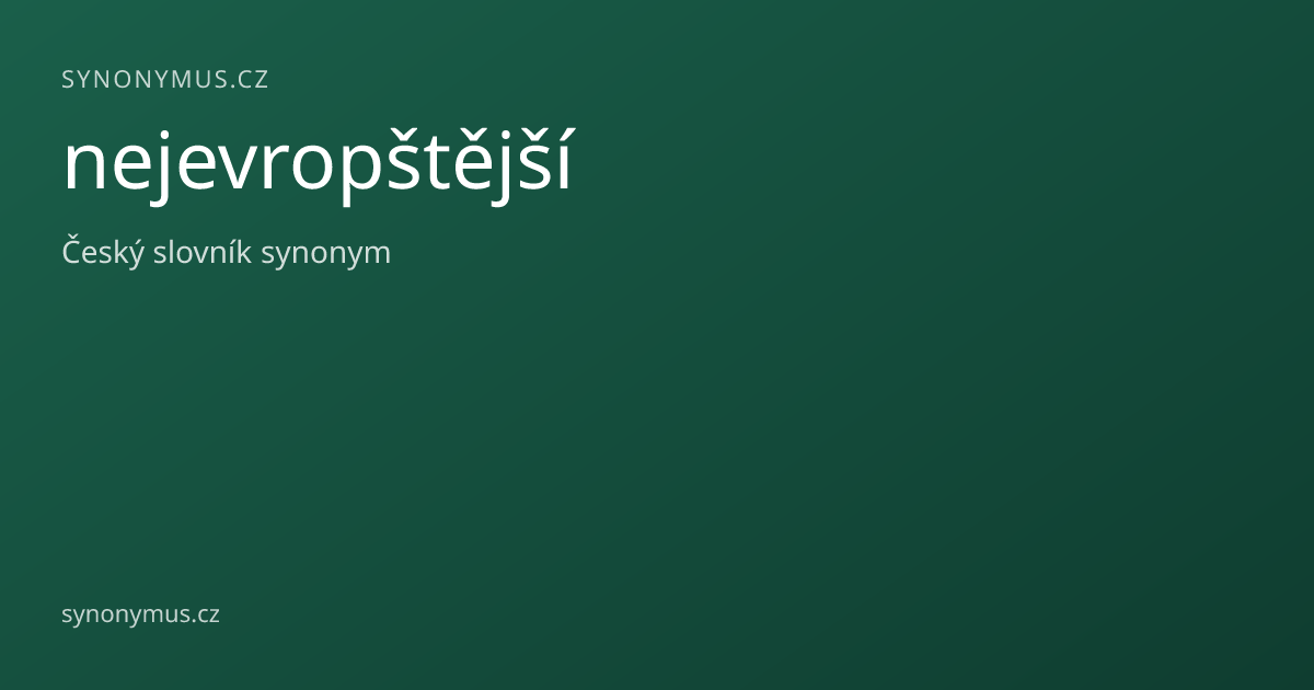 Náhled odkazu: nejevropštější