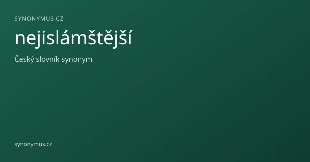 Náhled odkazu: nejislámštější