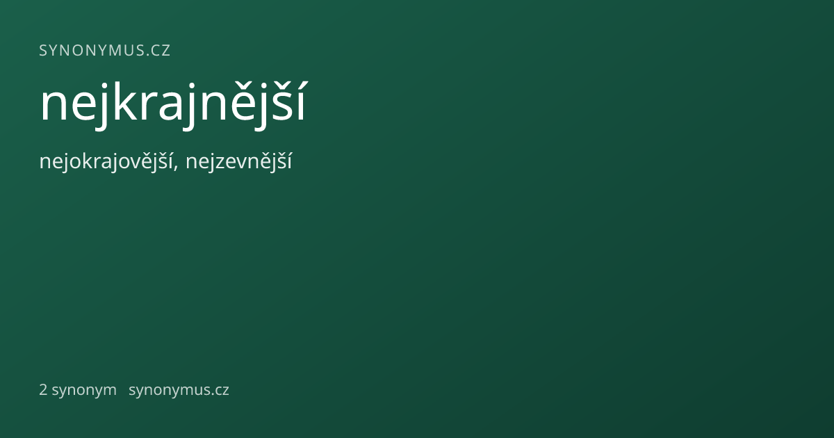 Náhled odkazu: nejkrajnější