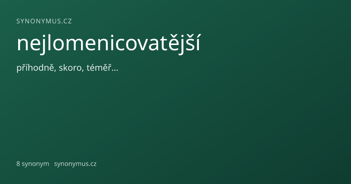Náhled odkazu: nejlomenicovatější