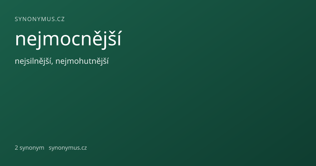 Náhled odkazu: nejmocnější