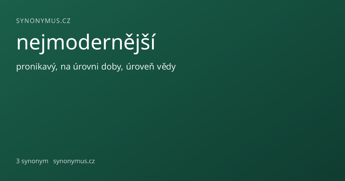 Náhled odkazu: nejmodernější