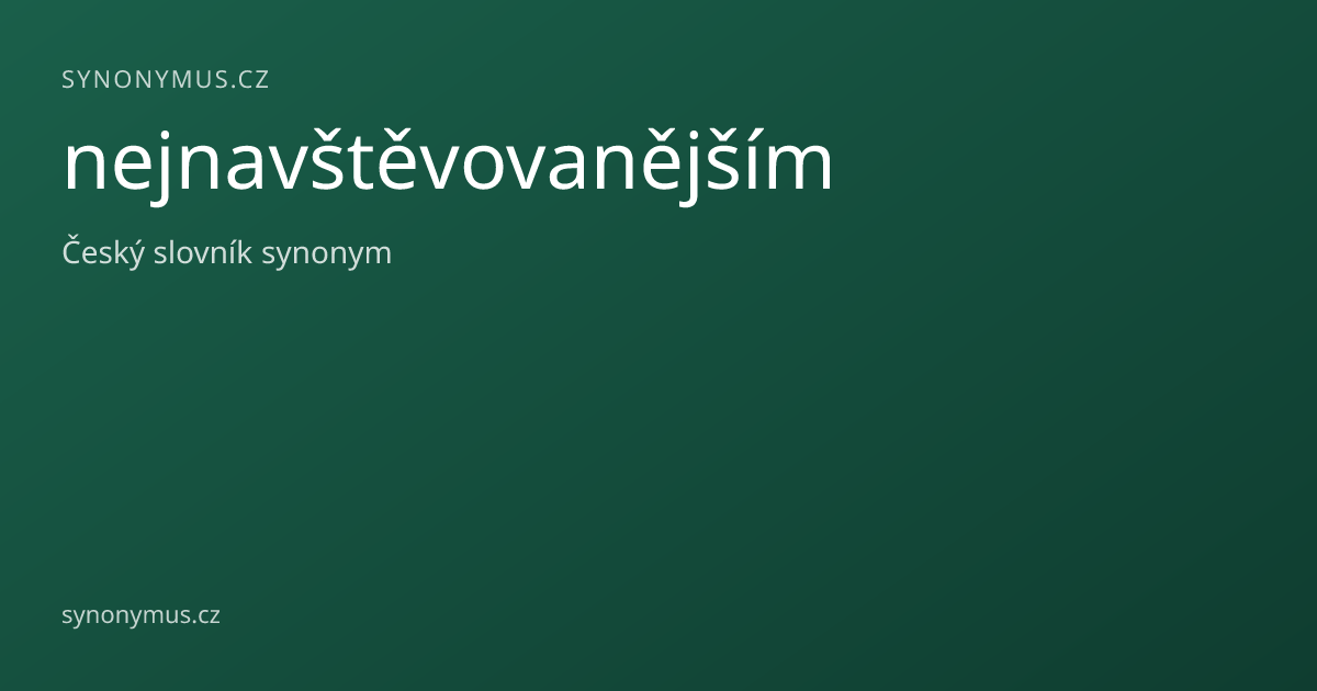 Náhled odkazu: nejnavštěvovanějším