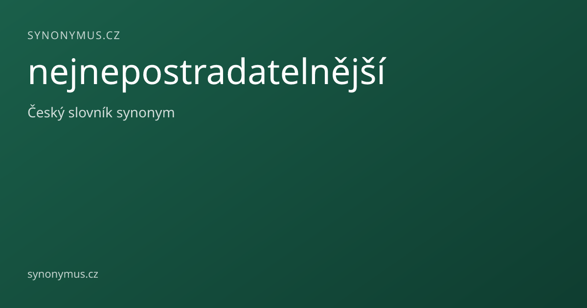 Náhled odkazu: nejnepostradatelnější