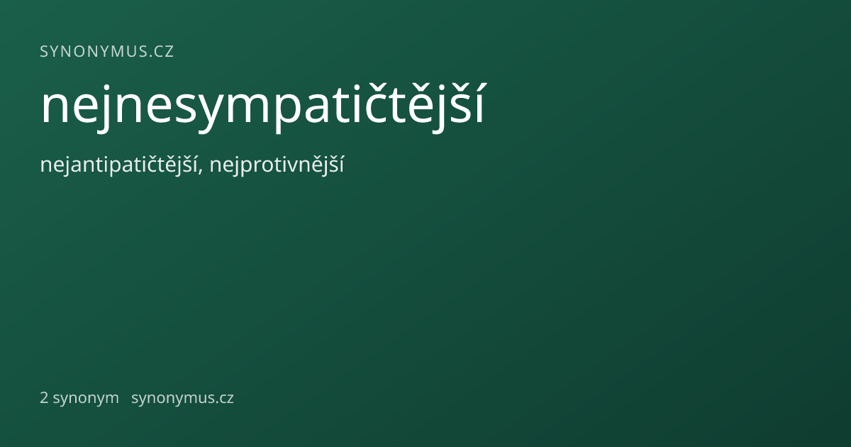 Náhled odkazu: nejnesympatičtější