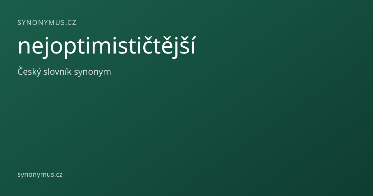 Náhled odkazu: nejoptimističtější