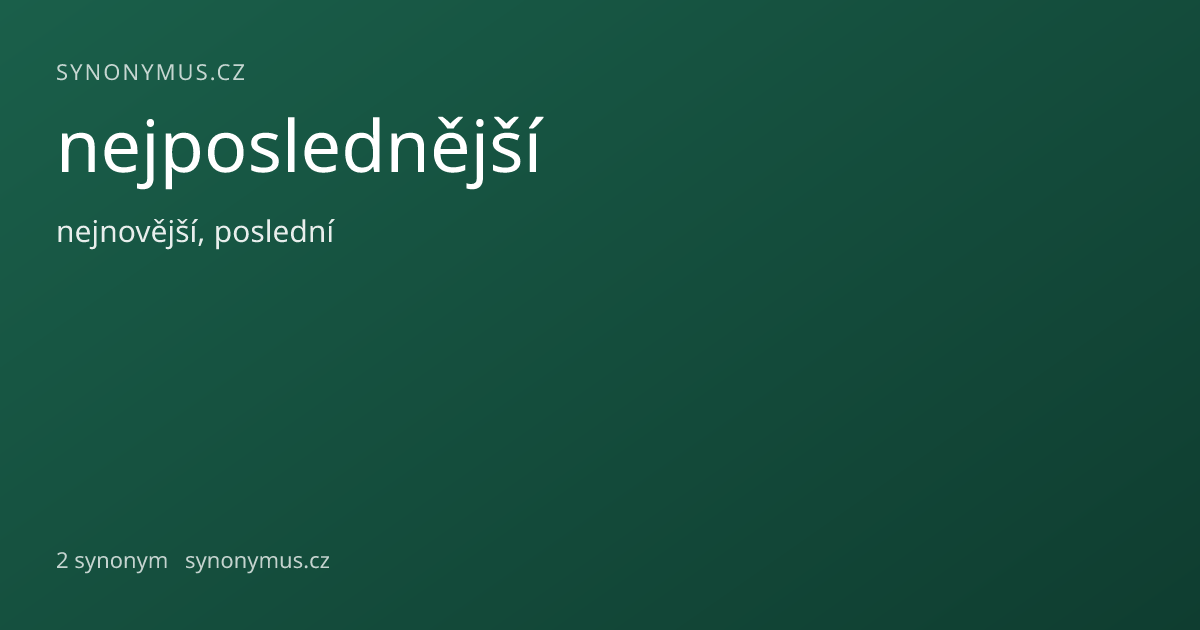 Náhled odkazu: nejposlednější