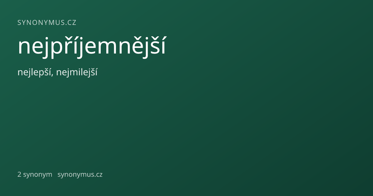 Náhled odkazu: nejpříjemnější