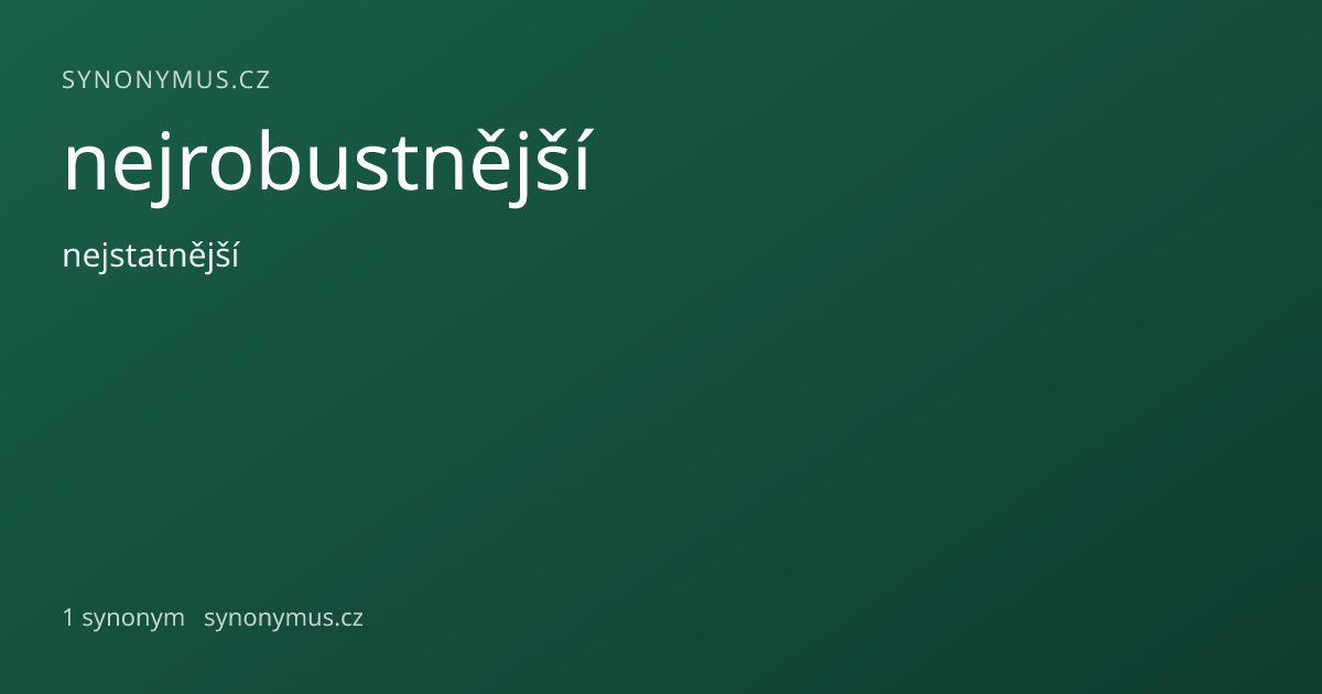 Náhled odkazu: nejrobustnější